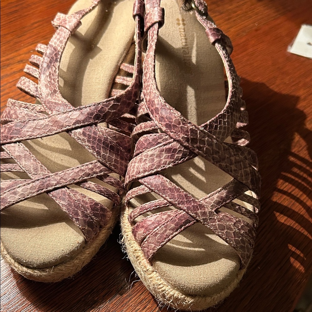 Naturalizer wedge espadrille, size 6.  Very lightly worn. Wedge approx 2 1/2”